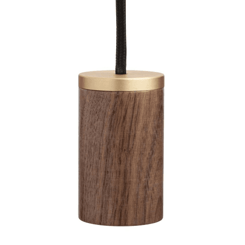 Image showing the Knuckle Pendant Single pendant, L300 x D5cm, Walnut product.
