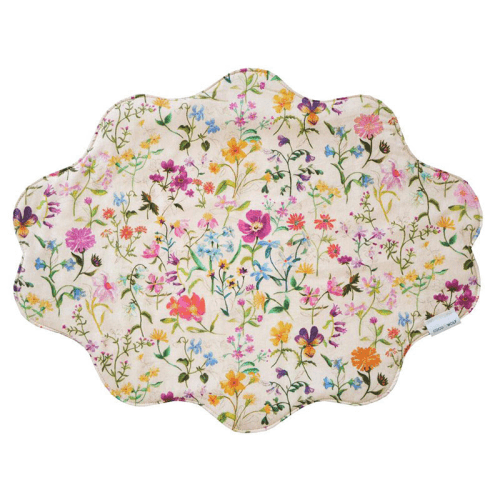 Image showing the Linen Garden Set of 2 Wavy Placemat, Natural product.