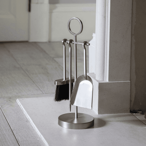 Image showing the Paxford Fireside Tool Set, Silver product.