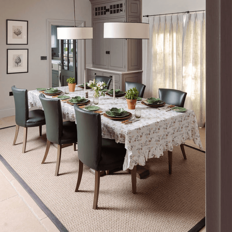 Hellebore Ruffle Tablecloth, 300 x 170cm, Multi
