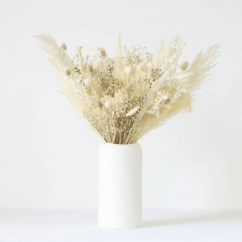 Image showing the Hand-Tied Large Bouquet, Natural Whites, Ecru product.