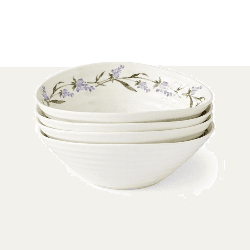Lavendula Set of 4 Cereal Bowls, D18.5cm, Multi