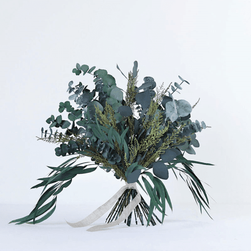 Image showing the Greenery & Neutrals Medium hand-tied bouquet, H36-42cm, Matcha product.