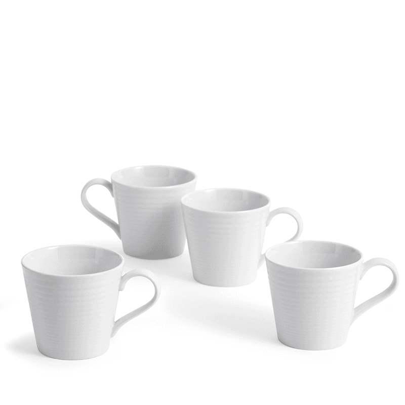 Gordon Ramsay Maze Set of 4 Mugs, 400ml, White
