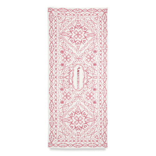 Image showing the Amour Bonheur Linen Tablecloth, 165 x 300cm, Red product.