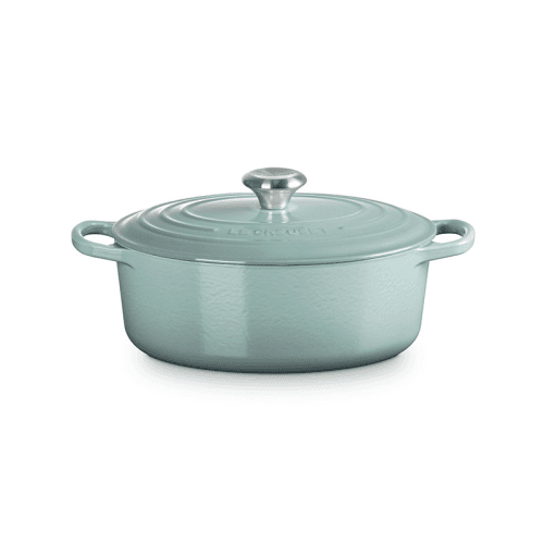 Image showing the Cast Iron Oval Casserole, 27cm, Sea Salt product.