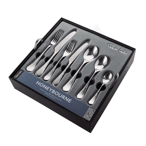 Image showing the Honeybourne Bright 84 piece cutlery set, Stainless Steel product.