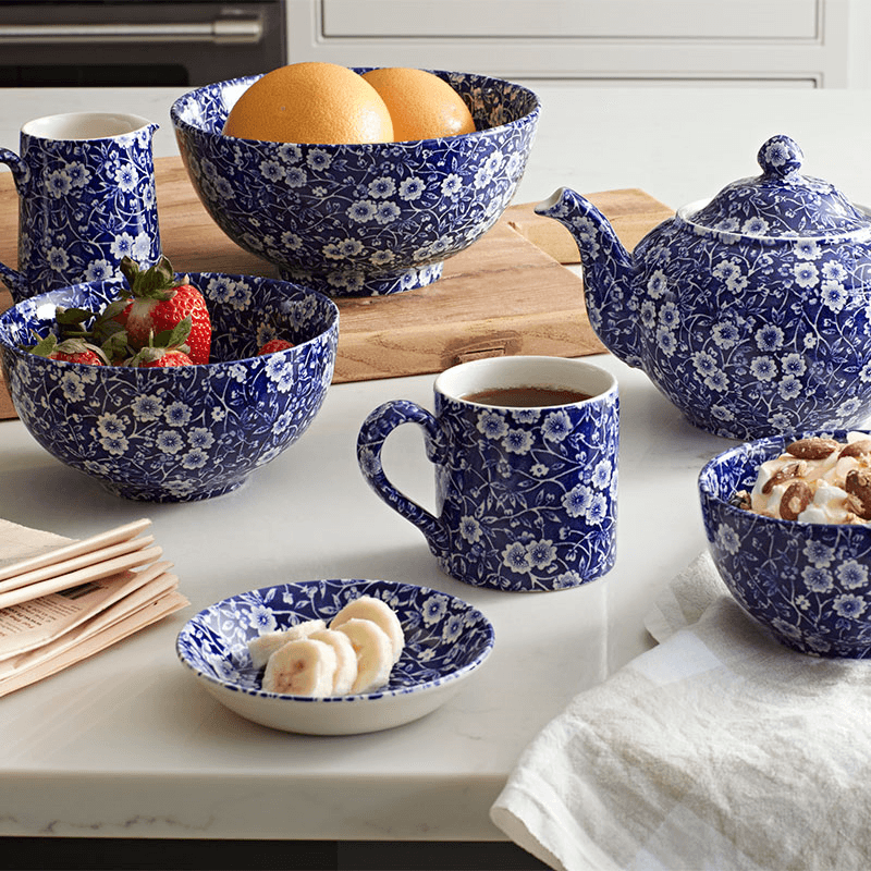 Calico Soup Bowl, D20.5cm, Blue