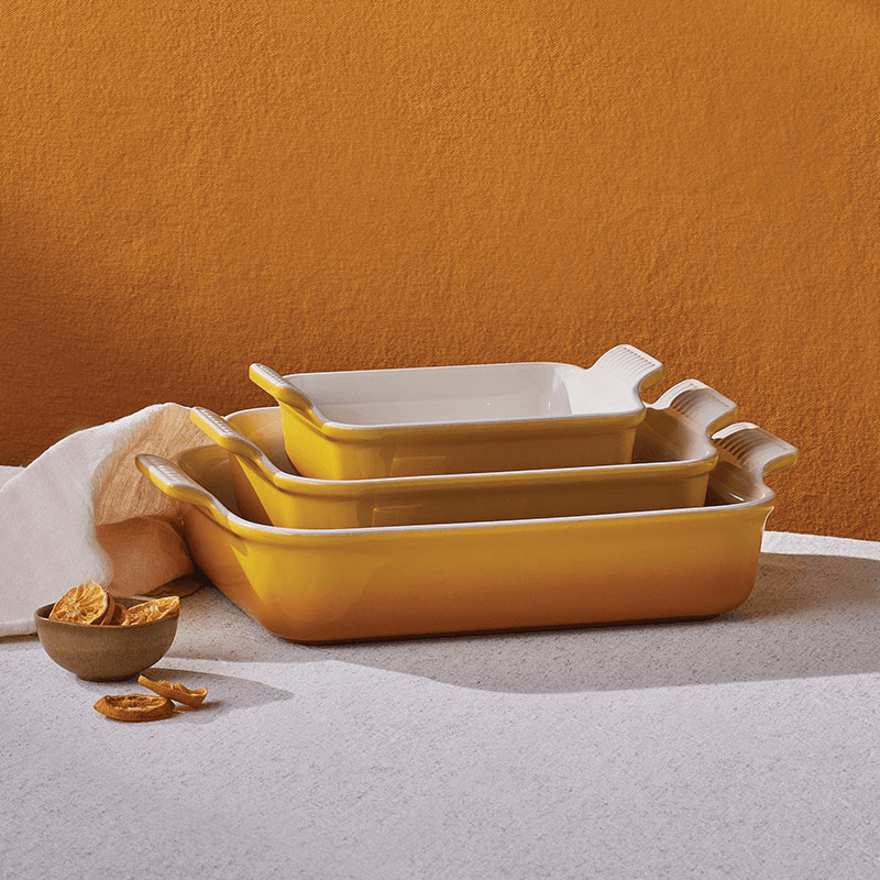 Stoneware Heritage Rectangular Dish, 32cm, Nectar