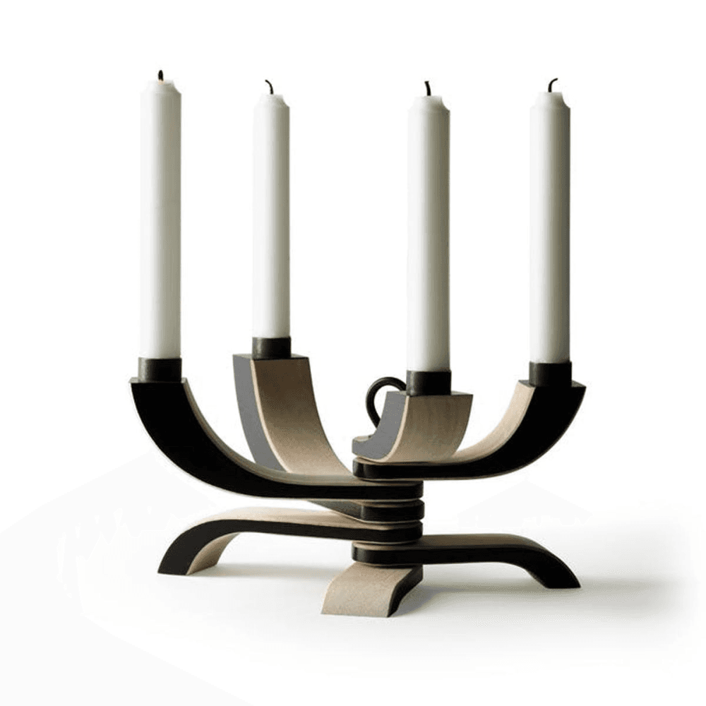 Nordic Light Fold-able candle holder, 20.5 x 13 x 5cm, Black