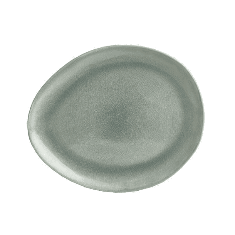 Vie Naturelle Medium Plate, W19.5cm x D16.3cm, Soft Grey