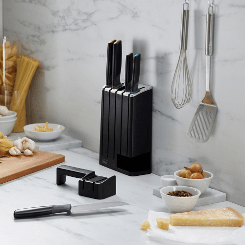 Image showing the Elevate 5 Piece Knife Slim Block, Multicolour product.