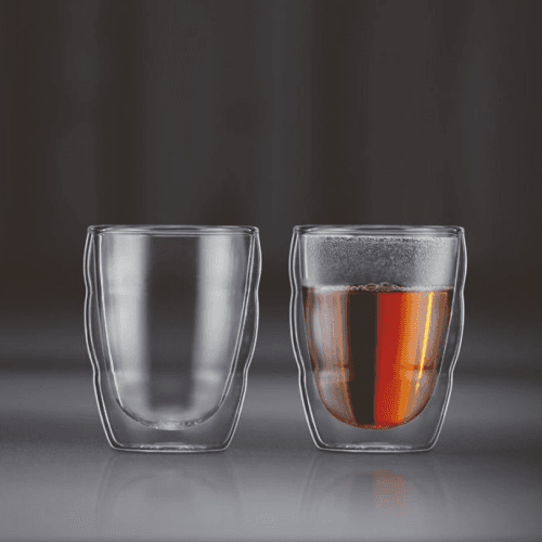 Image showing the Pilatus Double Walled Set of 2 Tumblers, 250ml, Clear product.