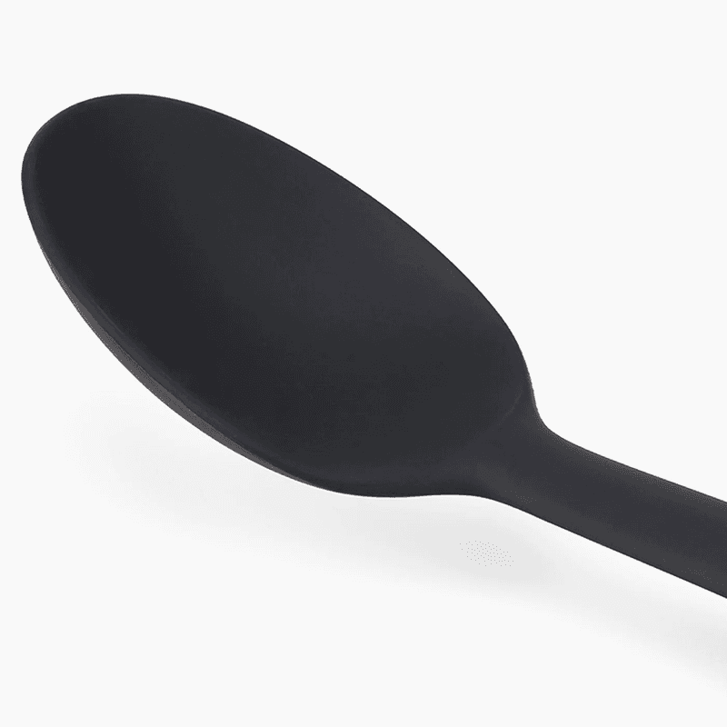 Elevate Silicone Solid Spoon, Stainless Steel