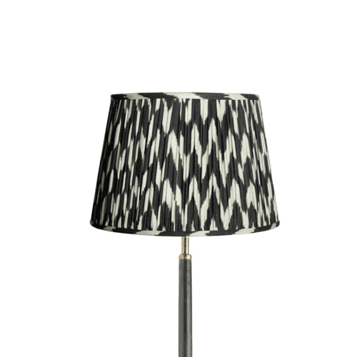 Image showing the Straight empire Shade, 30cm, black zig-zag product.