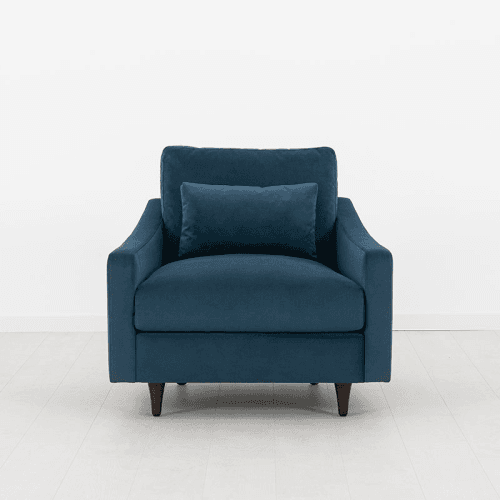 Image showing the Model 07 Velvet Armchair, Teal product.