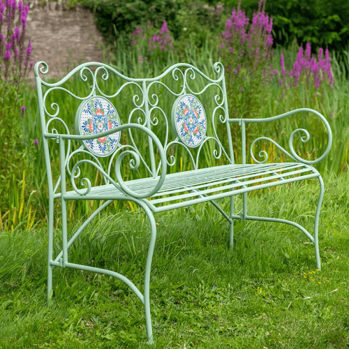 Image showing the Mosaic Bench, Green product.