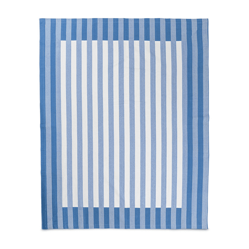 Stripe Tablecloth, W160 x L200cm, Cornflower Blue