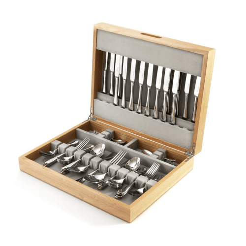 Image showing the 90 piece cutlery canteen (cutlery not included), Oak product.