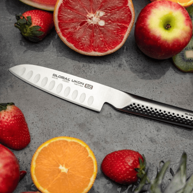 Ukon Santoku Knife, 13cm, Silver