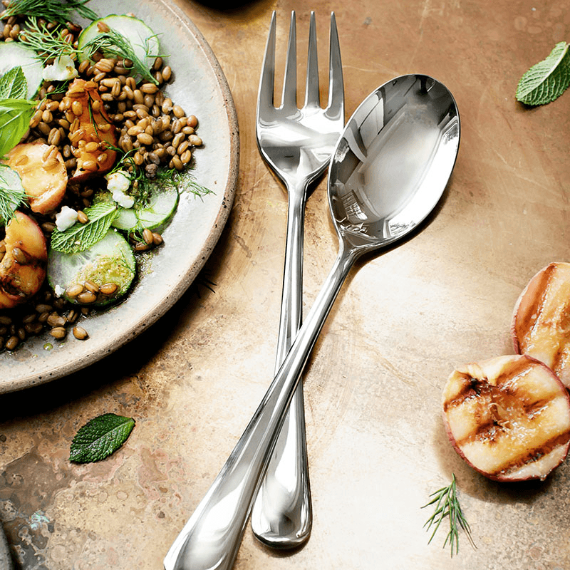 Radford Bright 2 Piece Large Serving Set, Stainless Steel
