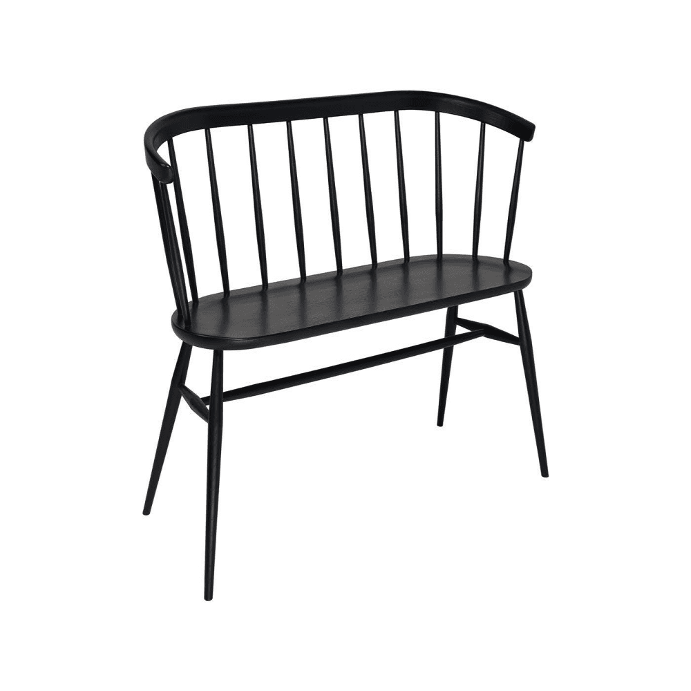 Heritage Love Seat, Black