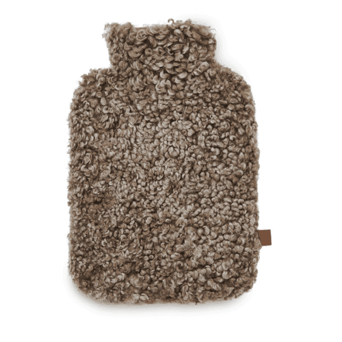 Image showing the Tussock Sheepskin Hot Water Bottle, Brown product.