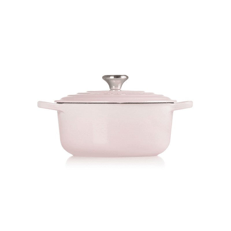 Signature Cast Iron Round casserole, 20cm - 2.4 litre, shell pink