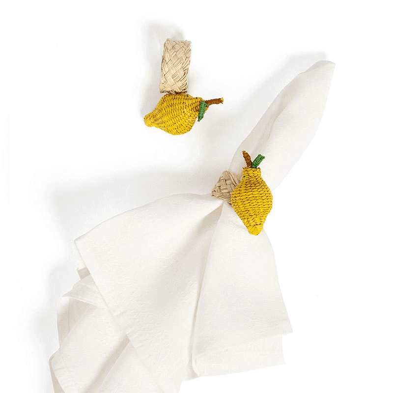 Lemon Set of 4 Napkin Rings