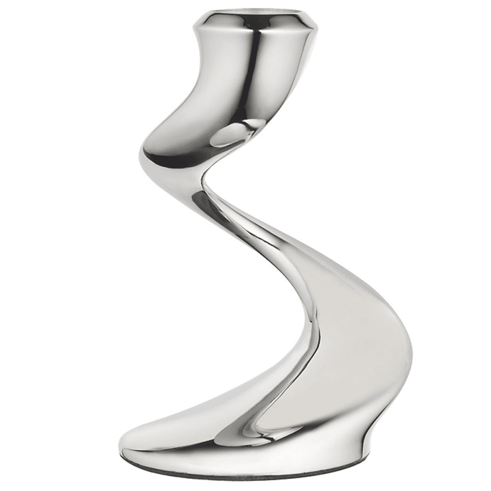 Windrush Candlestick, 16cm, Stainless Steel