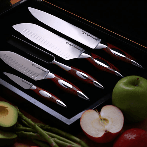 Image showing the Gourmet Knife Set, Rosewood, 5 piece product.