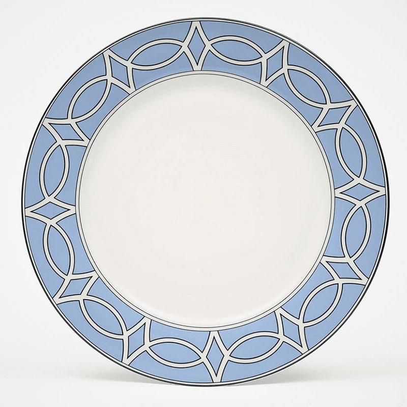 Loop Set of 2 Dinner Plate, D26cm, Cornflower Blue