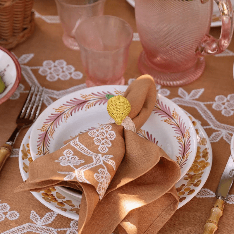 Lemon Set of 4 Napkin Rings