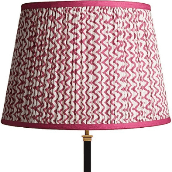 Image showing the Straight empire Shade, 40cm, crimson chevrons product.