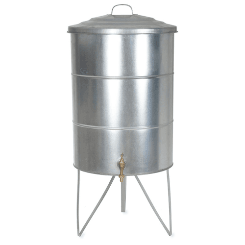 Image showing the Classic Water Butt, 100L, Silver product.