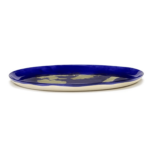 Image showing the Ottolenghi Serving platter, D35, Blue And Gold product.