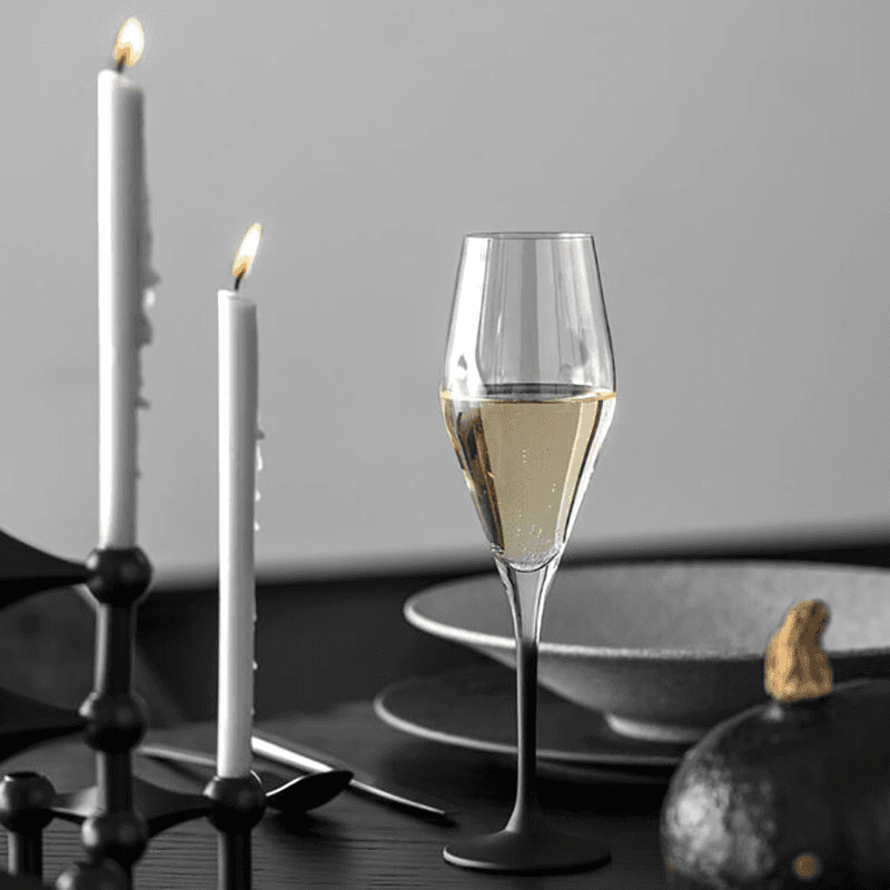 Manufacture Rock Set of 4 Champagne Flutes, Clear