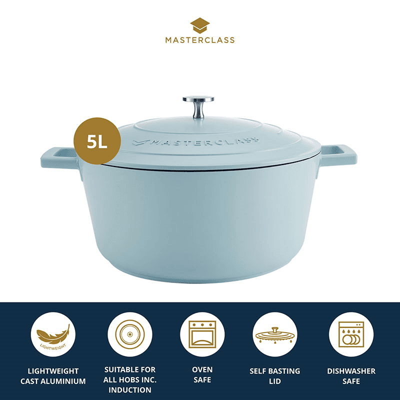 Casserole Dish, 5L, Pastel Blue