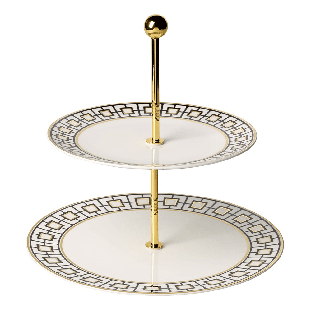 MetroChic Cake stand, D27.5cm, Gold/Multi