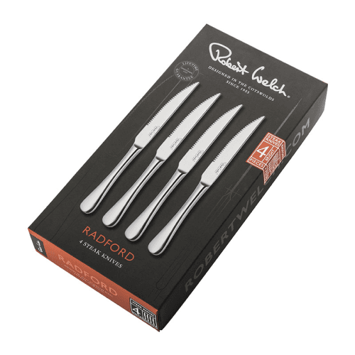 Image showing the Radford Set of 4 Steak Knives, Stainless Steel product.