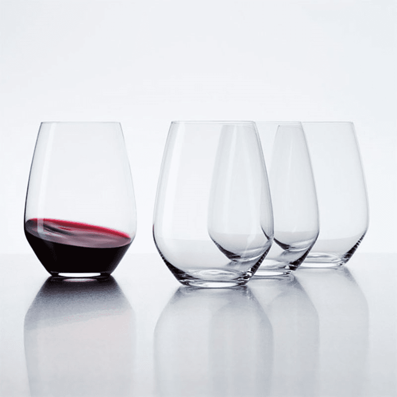 Authentis Casual Set of 4 All Purpose Tumblers, 460ml, Clear