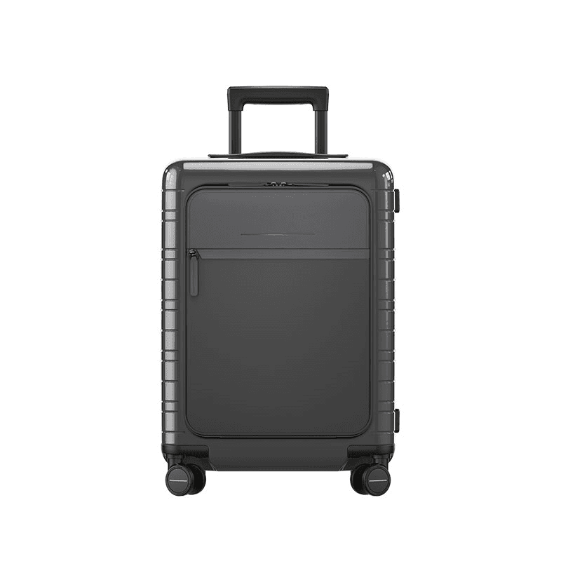 M5 Smart Cabin Suitcase, H55 x W20 x L40cm, Glossy Graphite