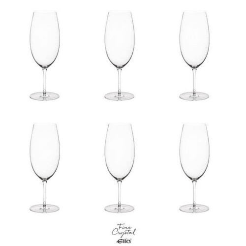 Image showing the Liana Set of 6 Crystal Beer Glasses, 540ml, Clear product.