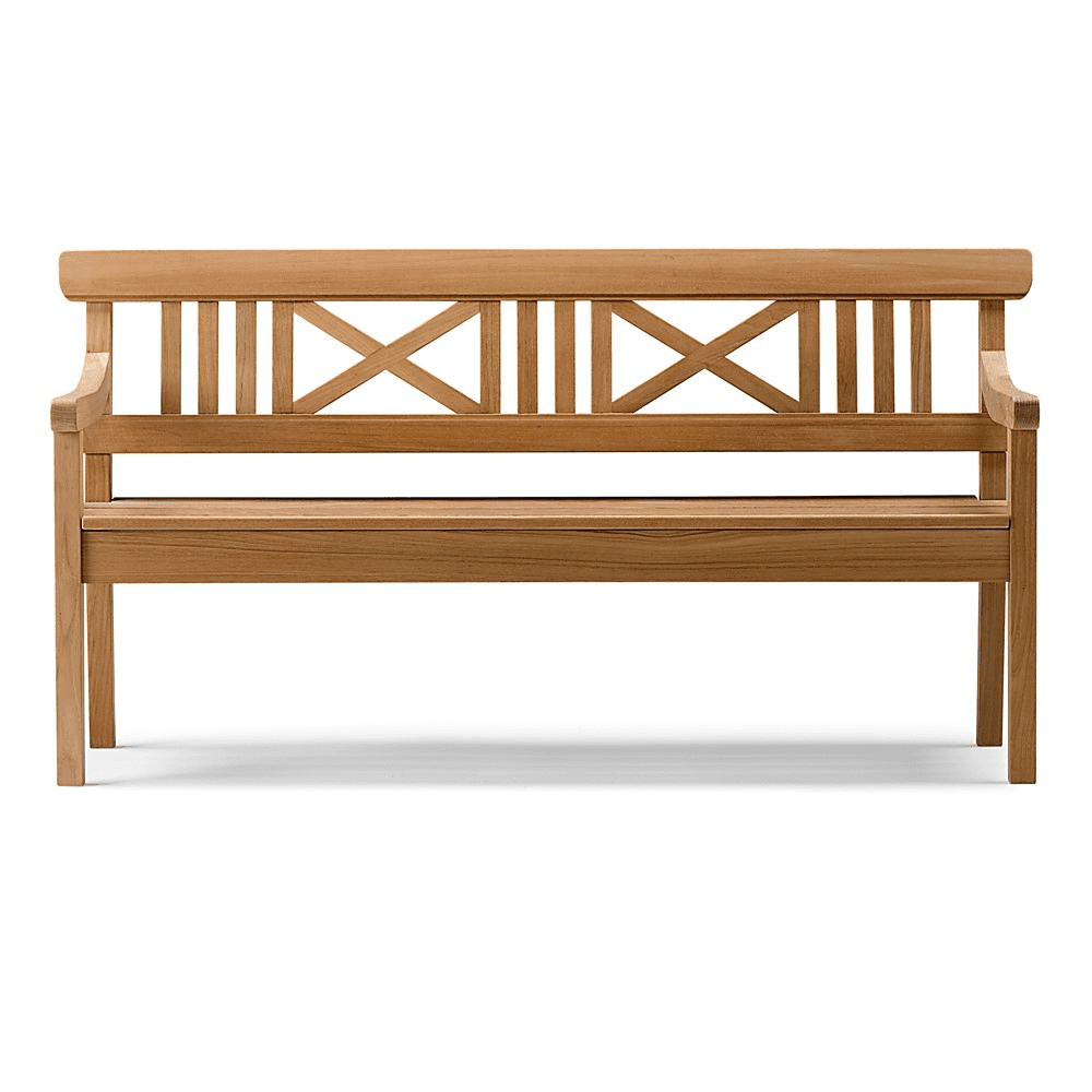 Drachmann Bench, W129 x D58 x H86cm, Teak