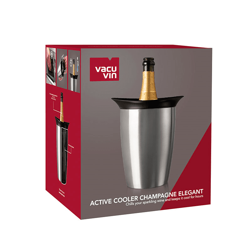 Active Champagne Cooler Elegant, Stainless Steel