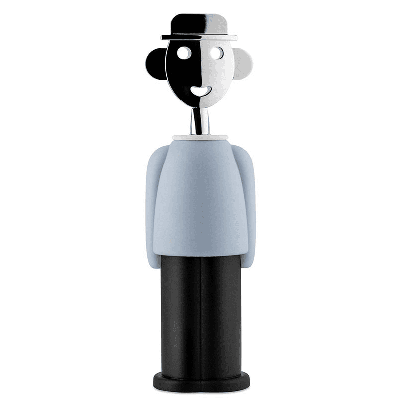 Alessandro M Corkscrew, H21cm, Pale Blue