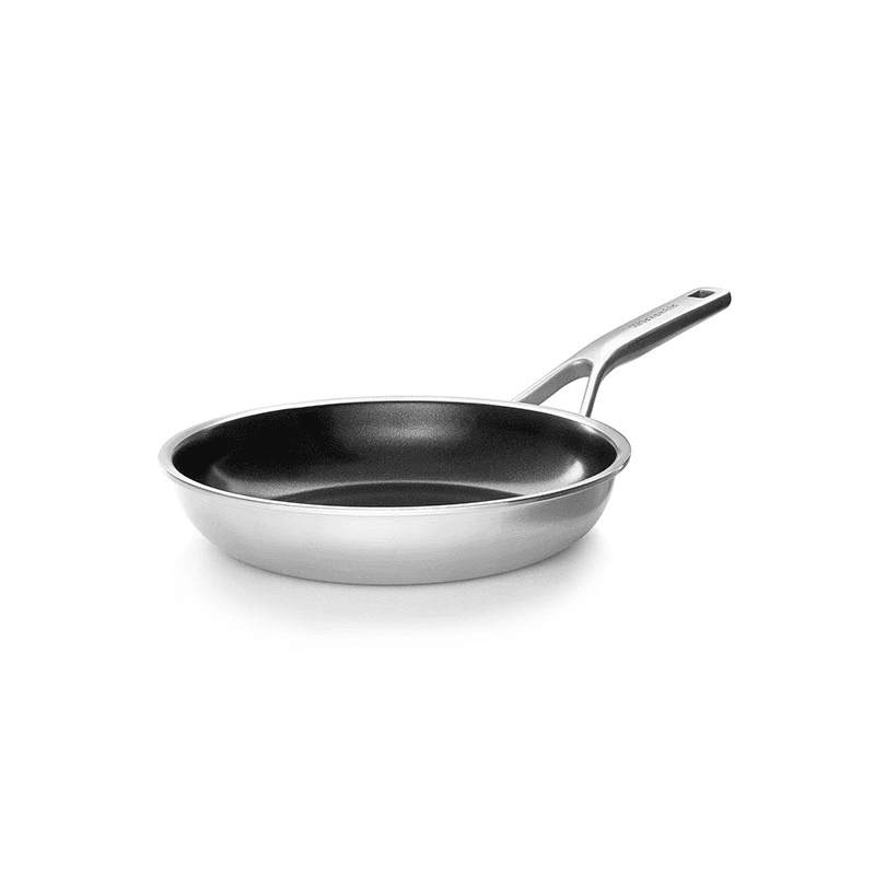 MultiPly - Ceramic Stainless Steel Non-Stick Frying Pan, 20cm, Silver