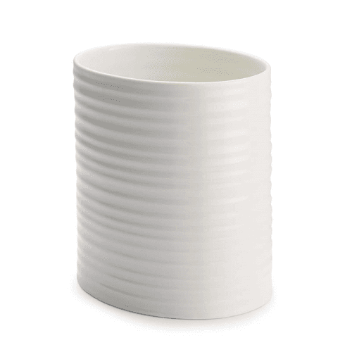 Image showing the Ceramics Oval utensil jar large, 19 x 15cm, White product.