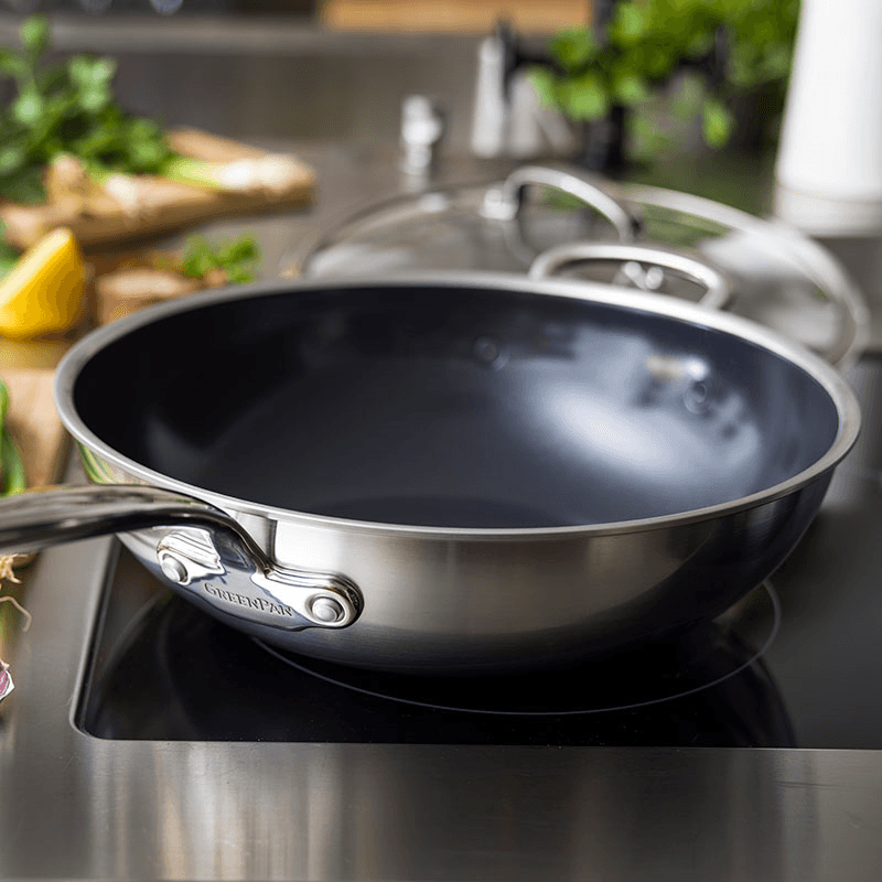 Premiere Non-Stick Wok, 30cm, Stainless Steel