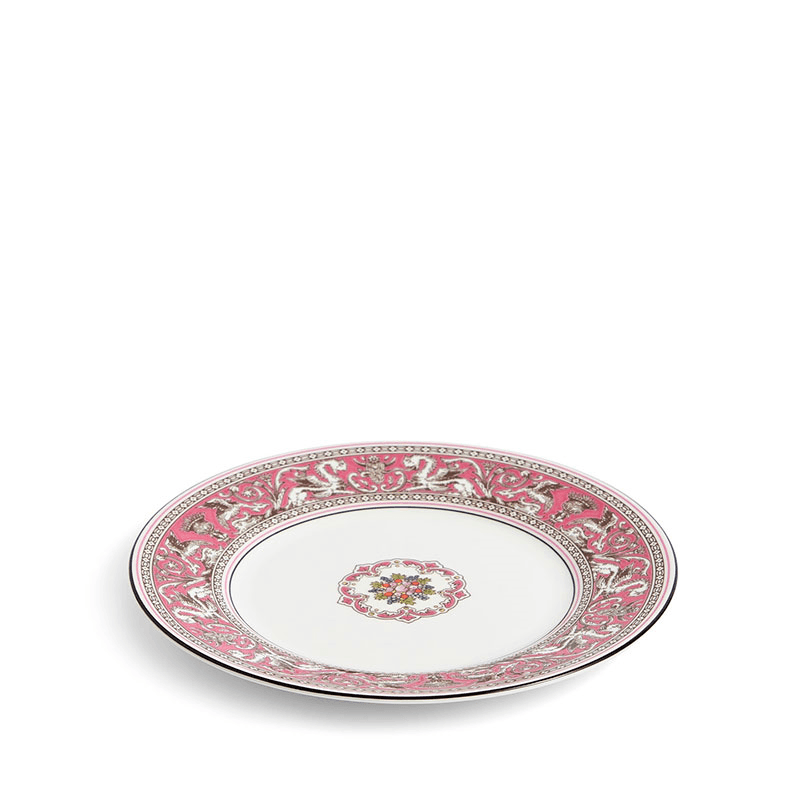 Florentine Plate, D20.6cm, Fuchsia